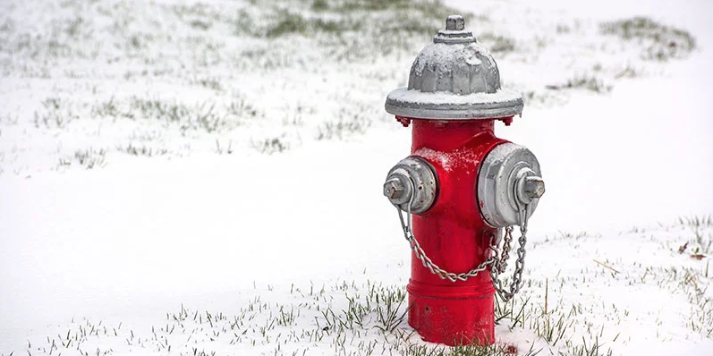 red hydrant in snow