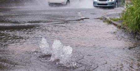 water main break