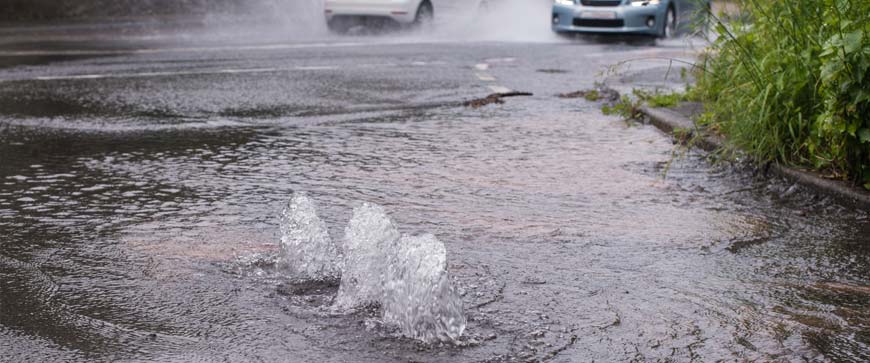 water main break